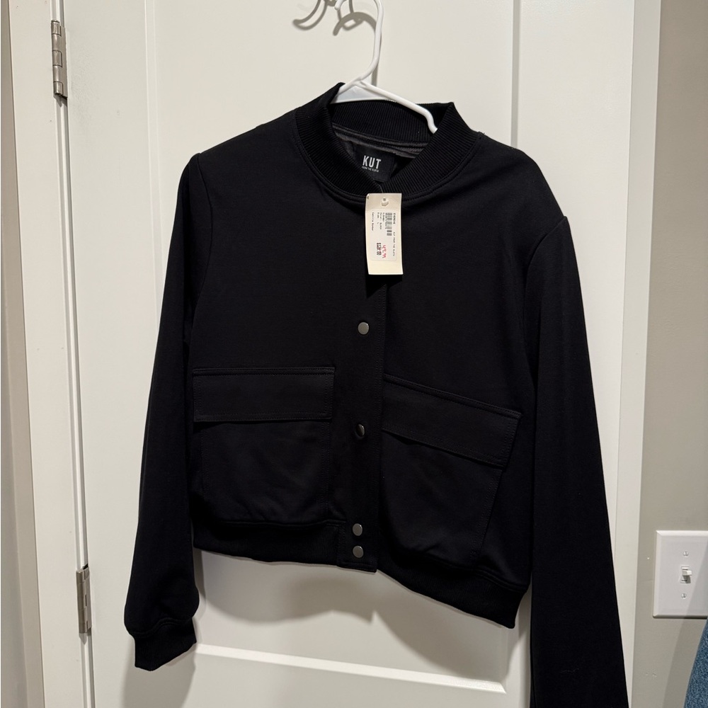 Kut from the Kloth Women's Black Bomber Jacket